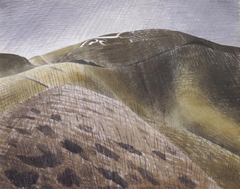 Eric Ravilious The Vale of the White Horse Norge oil painting art